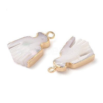 Natural Trochous Shell Pendants SHEL-P017-10G-1