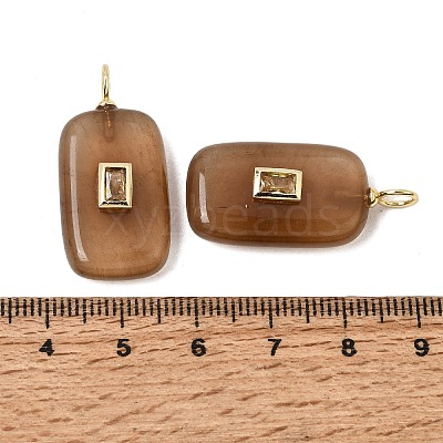 Dyed Natural White Jade Pendants G-H328-03G-A07-1