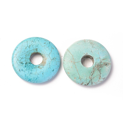 Natural Howlite Pendants TURQ-L031-017B-1