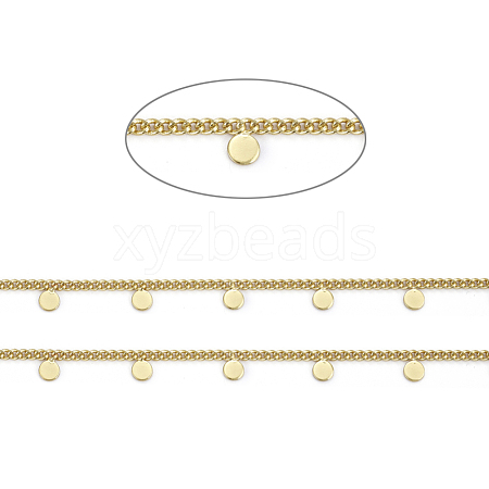 Handmade Brass Curb Chains CHC-E020-06G-1