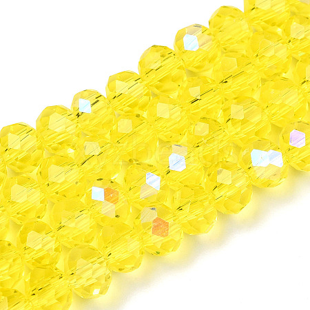 Electroplate Glass Beads Strands EGLA-A034-T10mm-L28-1