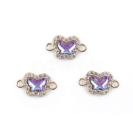 Alloy Crystal Rhinestone Connector Charms FIND-TAC0009-02C-1