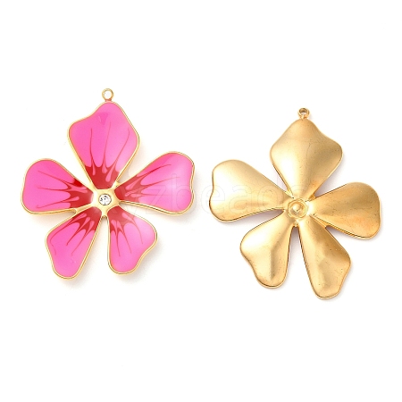 304 Stainless Steel Enamel Pendants STAS-K256-15G-01-1
