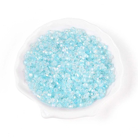 Transparent Spray Painted Glass Beads LS-EGLA-N018-4mm-06-1