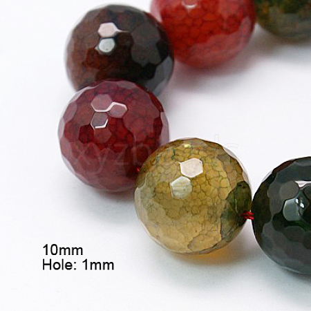 Natural Agate Beads Strands G-H1593-10mm-10-1