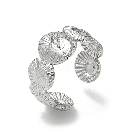 304 Stainless Steel Cuff Open Ring Setting SA-CBA37BC-08B-P-1