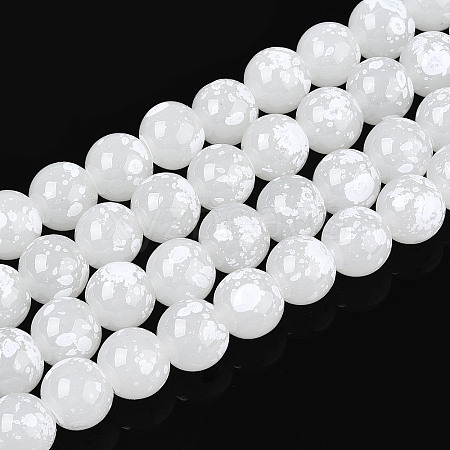 Baking Paint Glass Beads X1-DGLA-N015-10mm-01-1