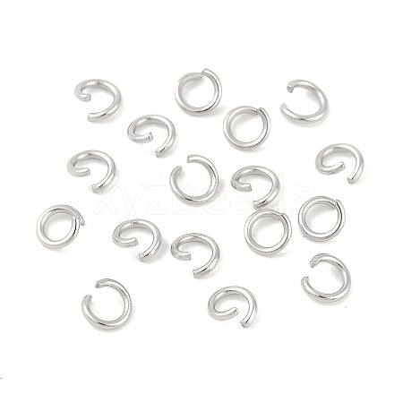 Tarnish Resistant 304 Stainless Steel Open Jump Rings STAS-R049-4x0.7mm-1