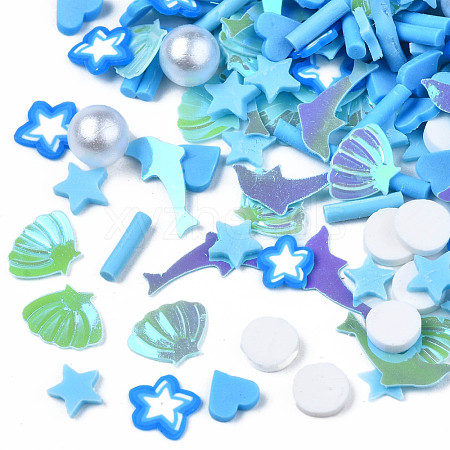 Handmade Polymer Clay Sprinkles Mix X-CLAY-N006-87-1