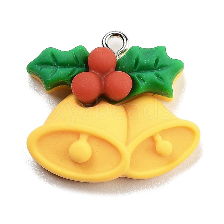 Christmas Theme Opaque Resin Pendants RESI-F054-B05-1