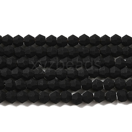 Imitate Austrian Crystal Frosted Glass Beads Strands EGLA-A039-P4mm-MD02-1
