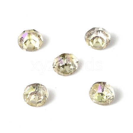 Glass Rhinestone Cabochons GLAA-A018-4mm-001GY-1