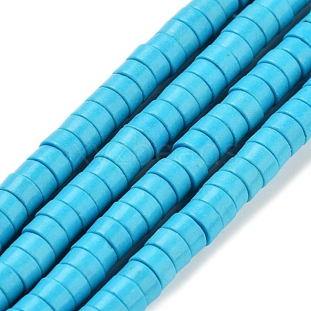 Synthetic Turquoise Beads Strands TURQ-G110-6x3mm-06-1