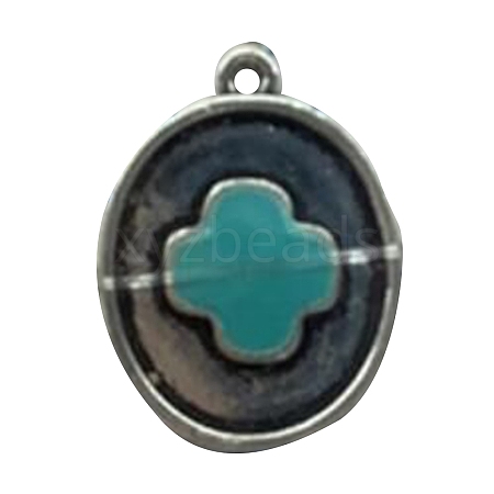 Resin Imitation Turquoise Pendants FIND-TAC0011-72C-1