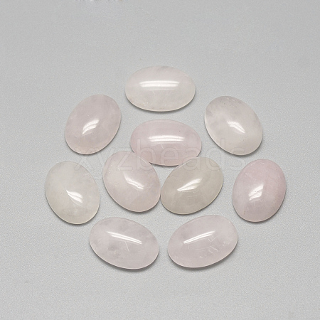 Natural Rose Quartz Cabochons G-R415-30x40-48-1