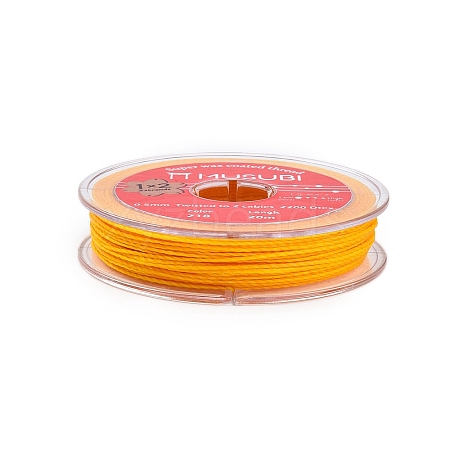 2-Ply Round Waxed Cotton Thread Cords YC-T004-01A-01-1