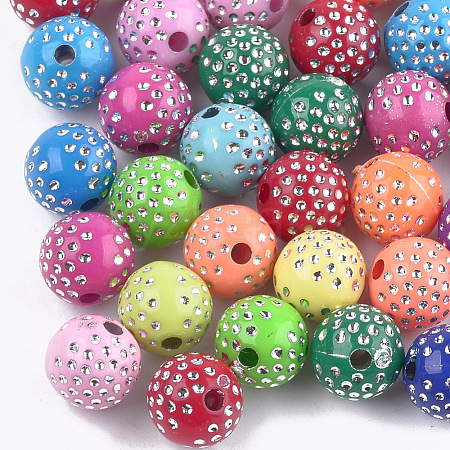 Plating Acrylic Beads PACR-T006-03A-1