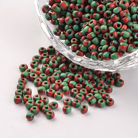 8/0 Opaque Colours Seep Glass Beads SEED-M007-45-1
