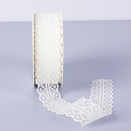 25 Yards Flat Cotton Lace Trims SENE-PW0017-02F-1