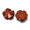 Natural Red Jasper Carved Clover Display Decorration GG-CBA6D08-D02-2