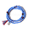 Glass Seed Beads Wrap Bracelets for Women PW-WGF01E4-04-1