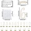 Wood Baby Milestone Numbers Signs Sets AJEW-WH0042-30-2