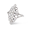 Hollow Out Chinese Knot 304 Stainless Steel Finger Ring for Women RJEW-E073-09P-2
