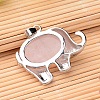 Natural Rose Quartz Pendants G-F265-02G-2