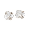 Brass Enamel Stud Earring Findings KK-CBA58F9-01P-04-1