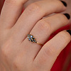 Flower 925 Sterling Silve Micro Pave Cubic Zirconia Finger Rings FS-WG7A18F-04-3