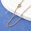 304 Stainless Steel Cable Chain Necklace Making STAS-P045-01RG-1