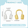 1000Pcs 2 Colors Brass Wire Guardians KK-ME0002-65-2