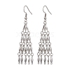 Non-Tarnish 304 Stainless Steel Link Bar Dangle Earrings EJEW-JE05967-1