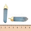 Natural Quartz Crystal Pointed Pendants G-P253-03G-10-3