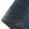 Embossed Flower Pattern Imitation Leather Fabric PW-WG18445-03-1