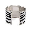 Alloy PU Open Cuff Bangles Bangles BJEW-U014-01P-02-3