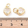 Brass Micro Pave Cubic Zirconia Pendants KK-P271-02G-B-3