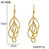 304 Stainless Steel Dangle Earrings STAS-OY016-87G-2