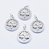 Brass Micro Pave Cubic Zirconia Charms RB-I078-68P-NR-1