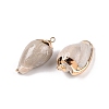 Natural Sea Shell Pendants SSHEL-N038-32-2