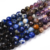 Natural & Synthetic Mixed Gemstone Beads Strands G-D080-A01-02-27-4