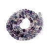 Natural Purple Fluorite Beads Strands G-N342-123-2