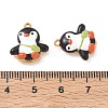 304 Stainless Steel Enamel Pendants STAS-Q119-18G-02-3