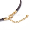 Braided Waxed Polyester Cord Necklaces Making NJEW-Z011-03G-C-2