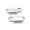 Tarnish Resistant 201 Stainless Steel Chain Tags X-STAS-N095-027-3