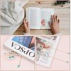 ARRICRAFT 2Pcs 2 Style Alloy Enamel Pendant Bookmarks AJEW-AR0001-57-6