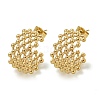 Ion Plating(IP) 304 Stainless Steel Stud Earrings EJEW-G400-04G-1