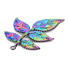 Rainbow Color Alloy Big Pendants PALLOY-S180-261-NR-4