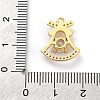 Rack Plating Brass with Cubic Zirconia Pendants KK-Q010-05G-3