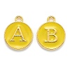 Initial Letter A~Z Alphabet Enamel Charms ENAM-Q437-09-2